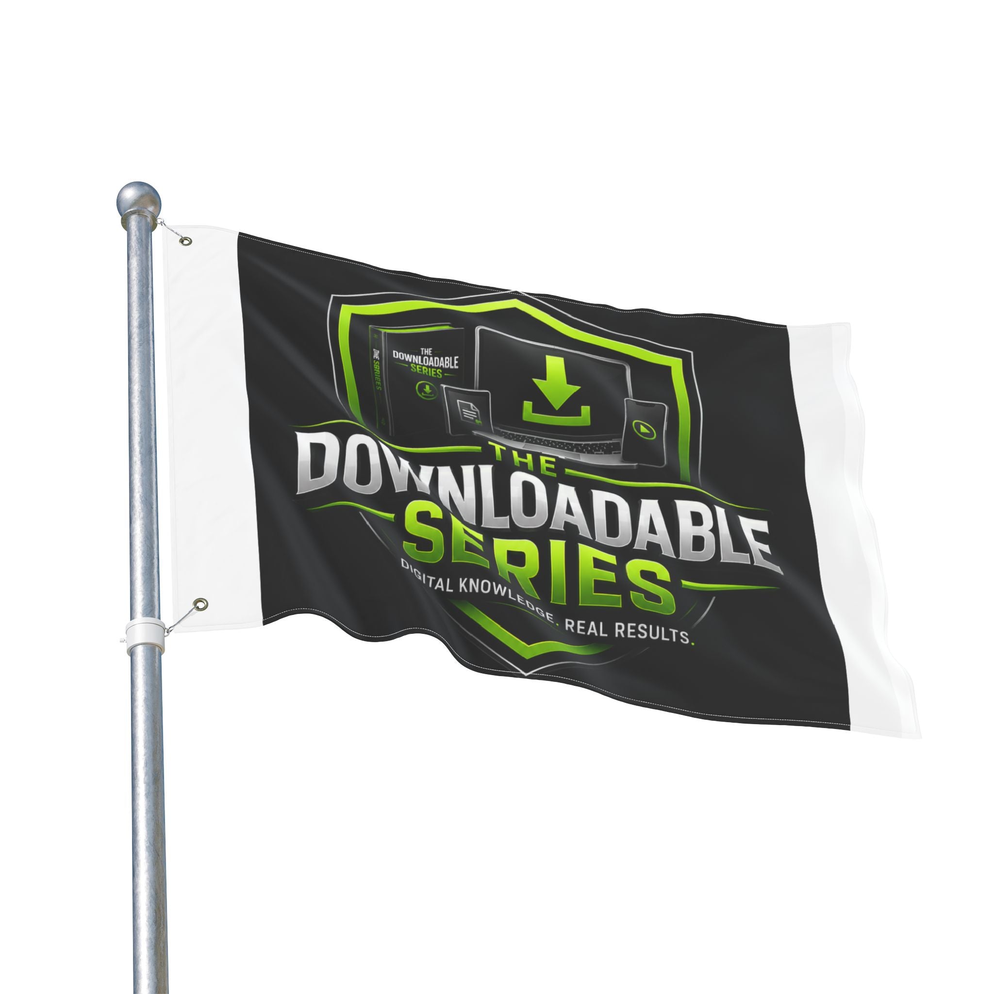 Double-Sided Flag — "The Downloadable Series" Logo Outdoor Banner