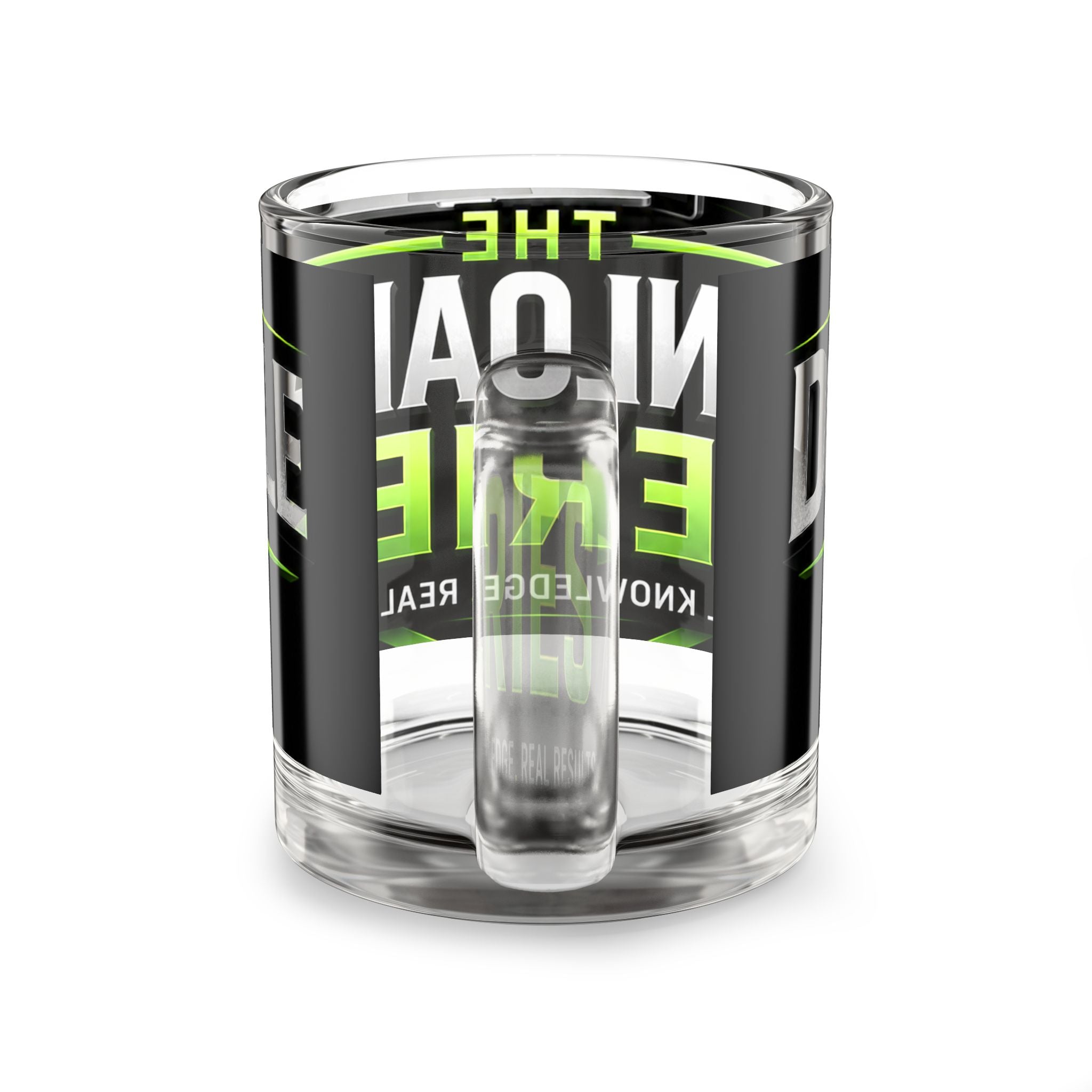 Glass Mug — “The Download Series” 10oz Clear Coffee Cup