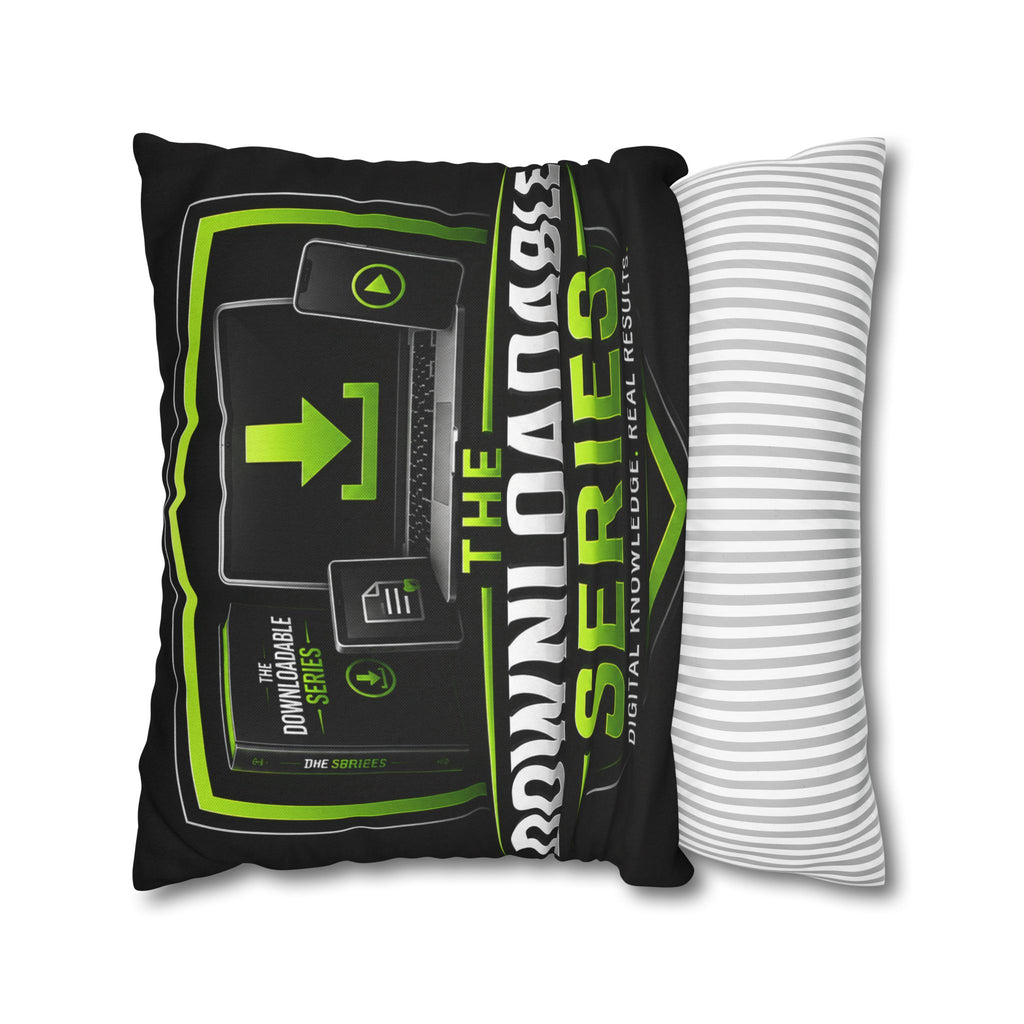 Downloadable Series Decorative Pillowcase – Digital Knowledge Graphic Throw Pillow