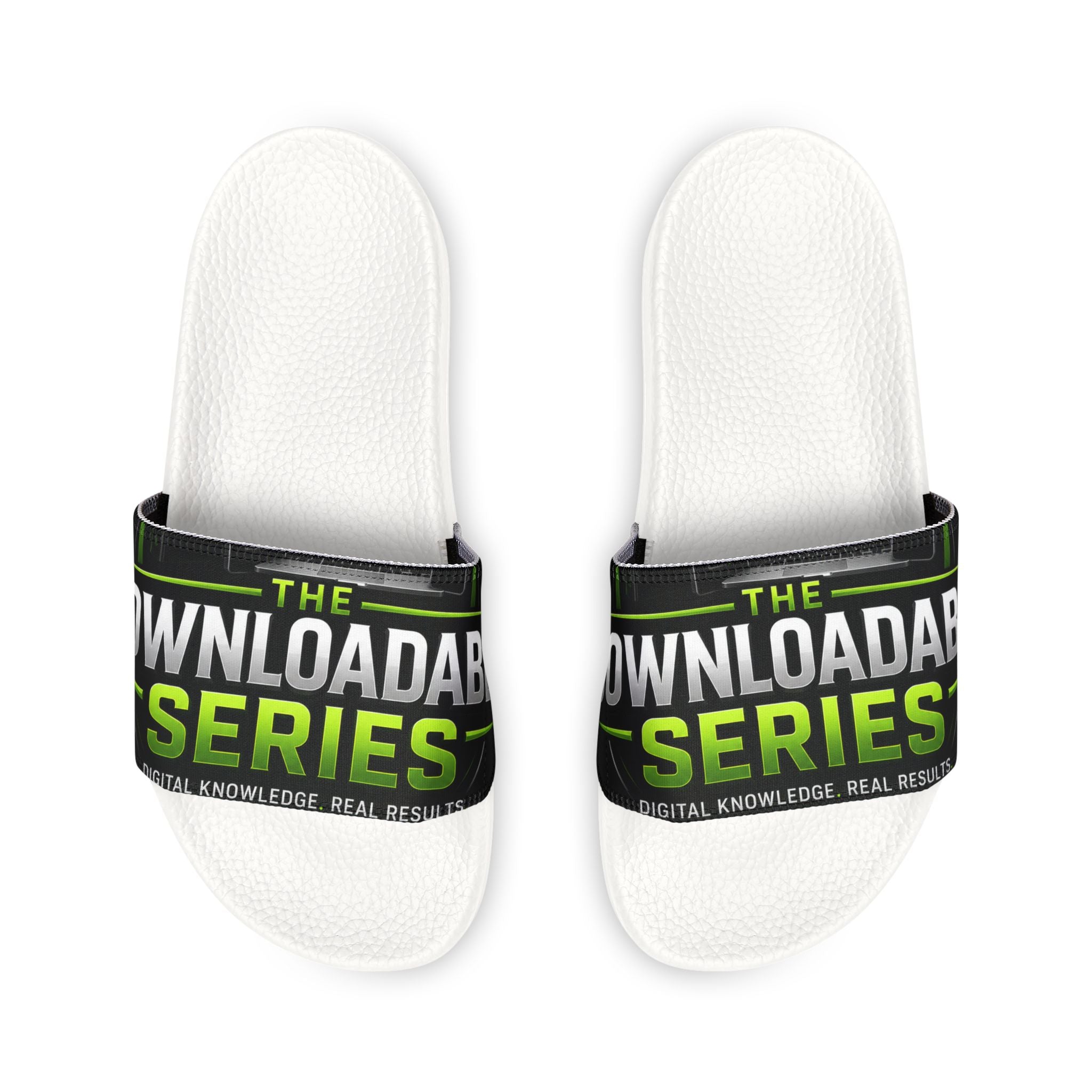 Slide Sandals — 'The Download Series' Branded Removable-Strap Pool & Casual Slides