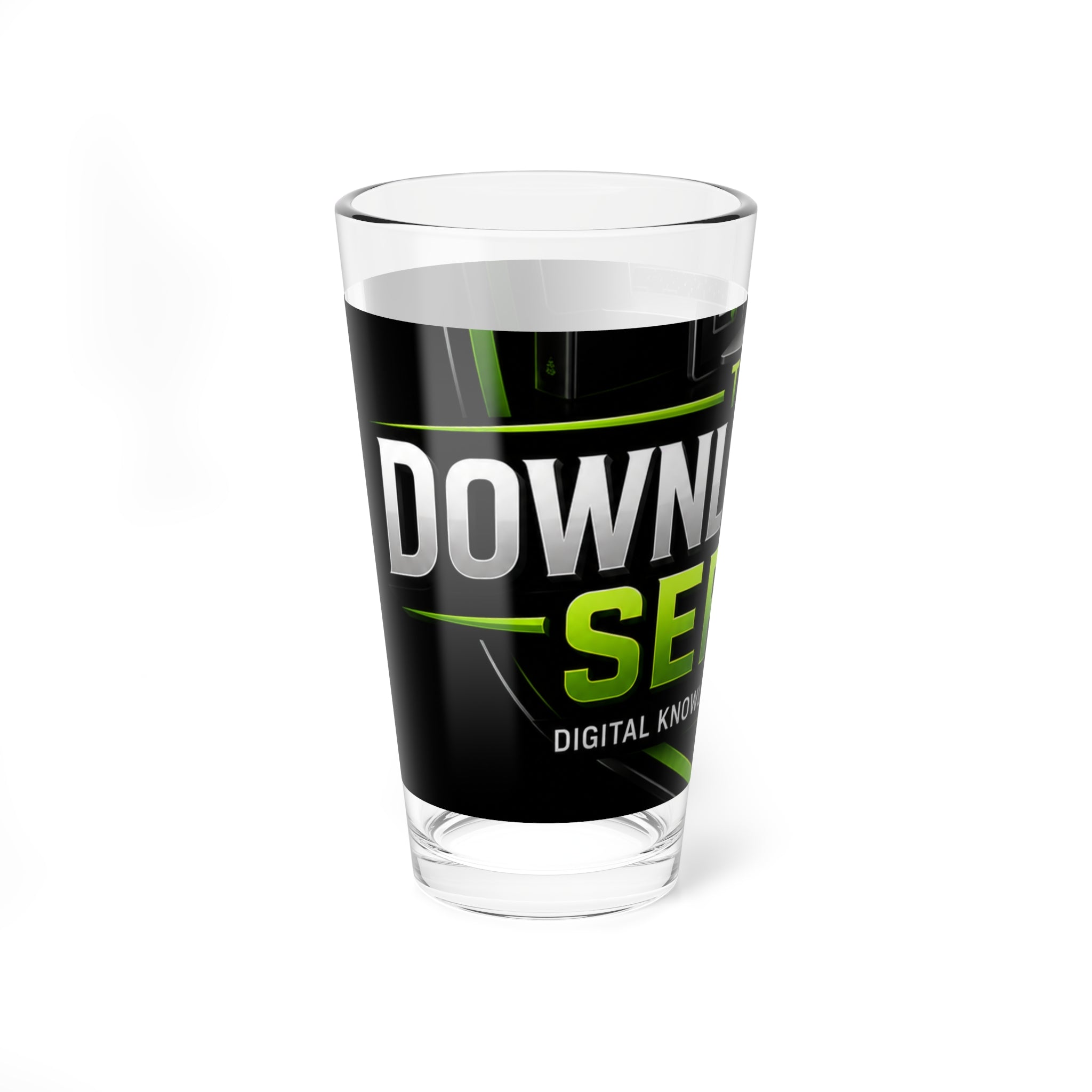 Mixing Glass — 'The Download Series' 16oz Branded Beverage Glass