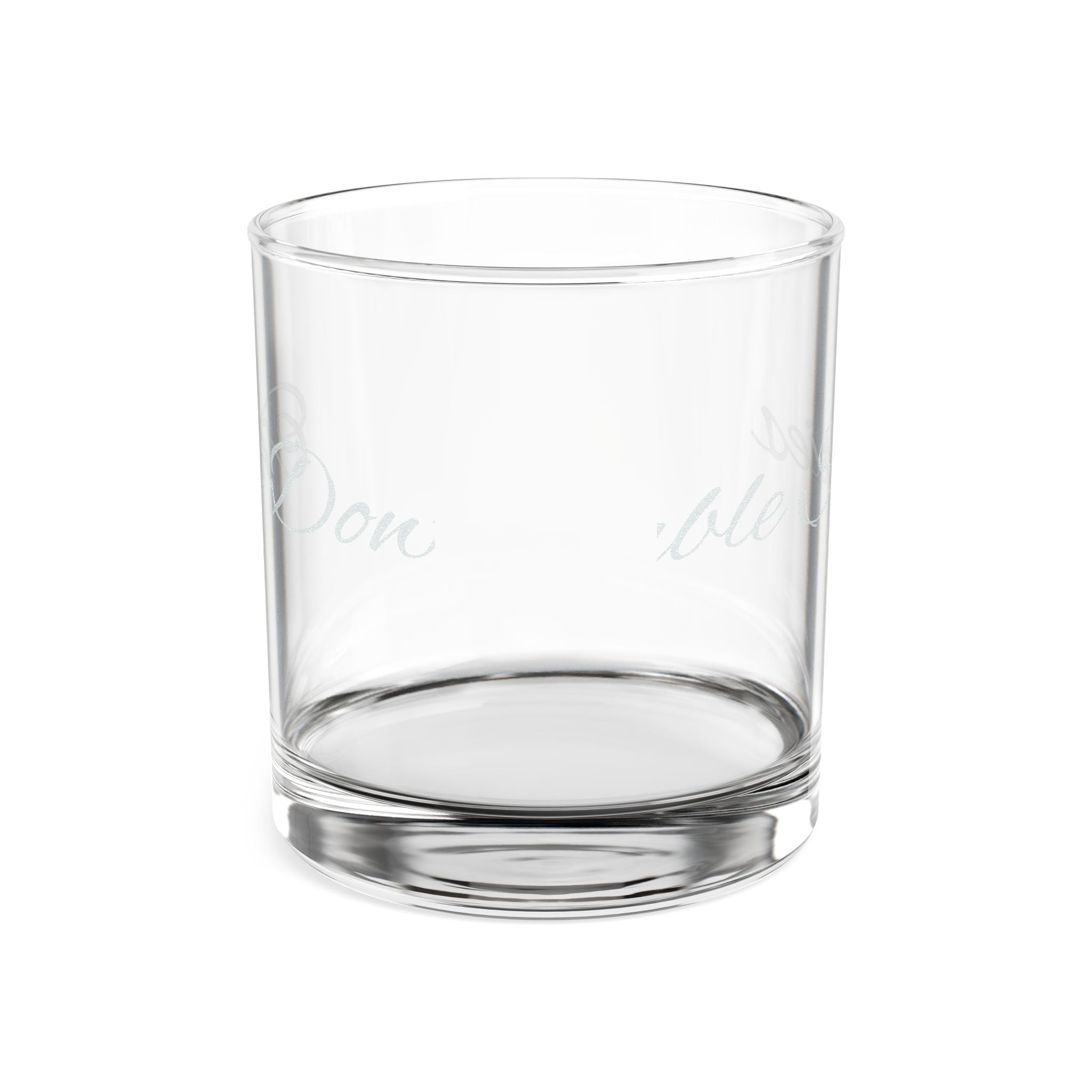 Engraved 10oz Rocks Glass — Personalized Whiskey Tumbler (The Don/Series Script)