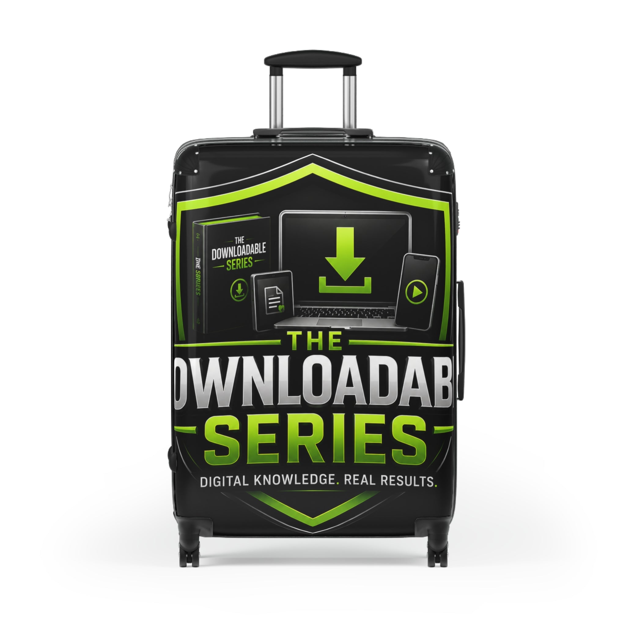 Suitcase — “The Downloadable Series” Branded Carry-On Luggage
