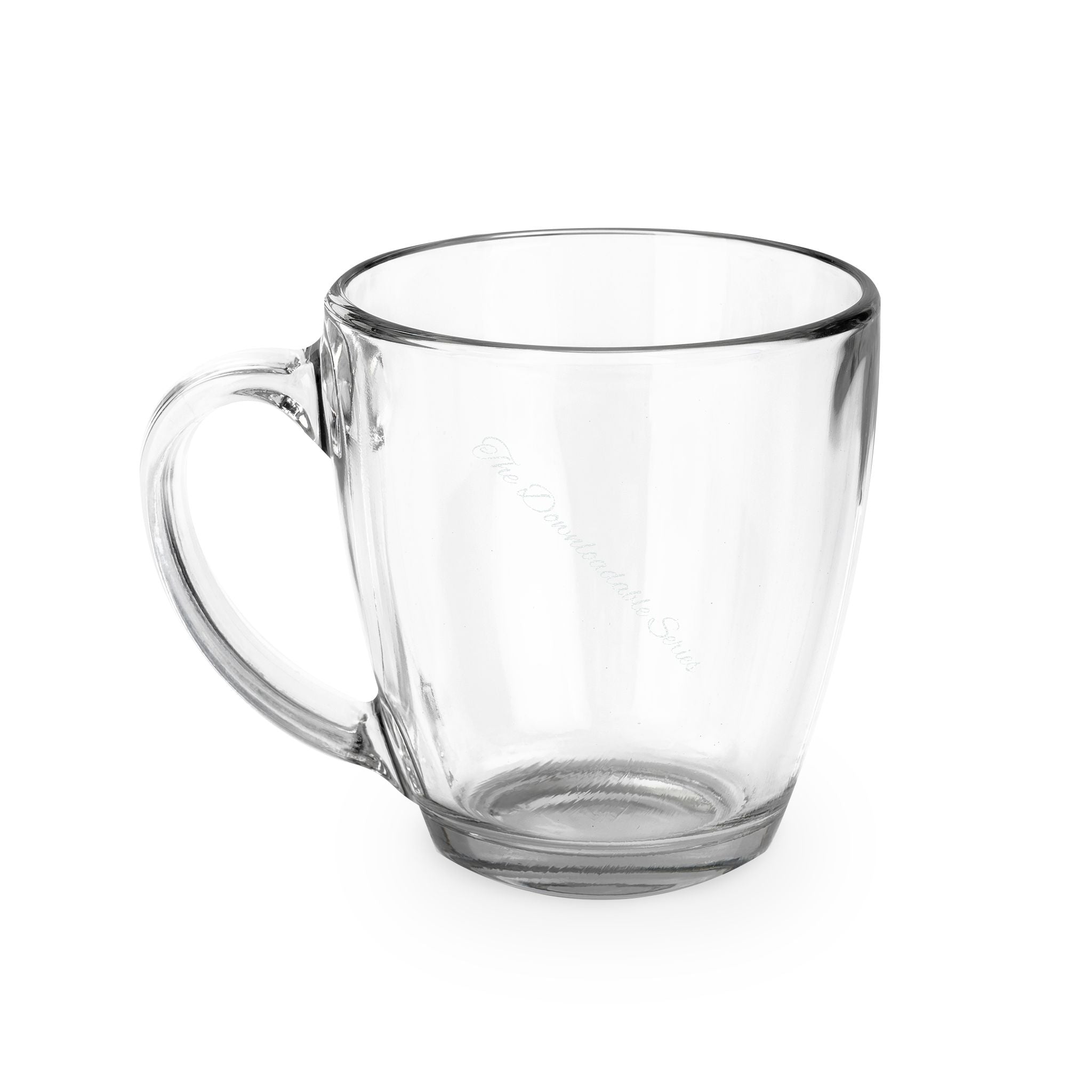Engravable Tapered Glass Mug — 15.5 oz Personalized Coffee & Tea Cup