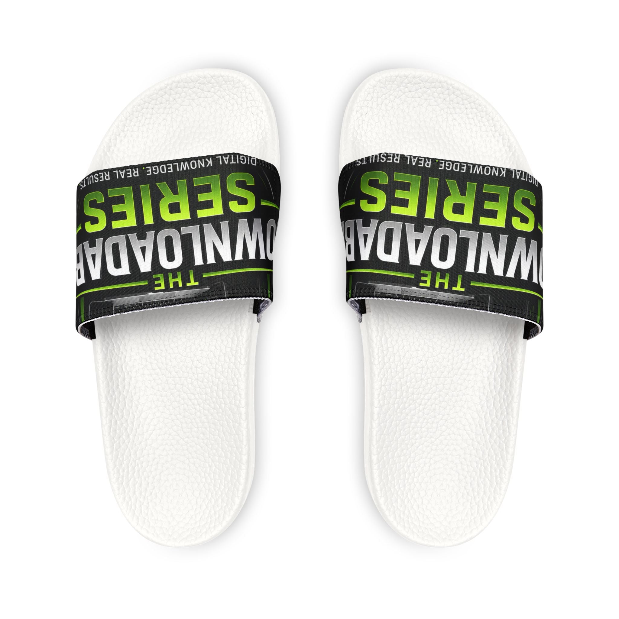 Slide Sandals — 'The Download Series' Branded Removable-Strap Pool & Casual Slides