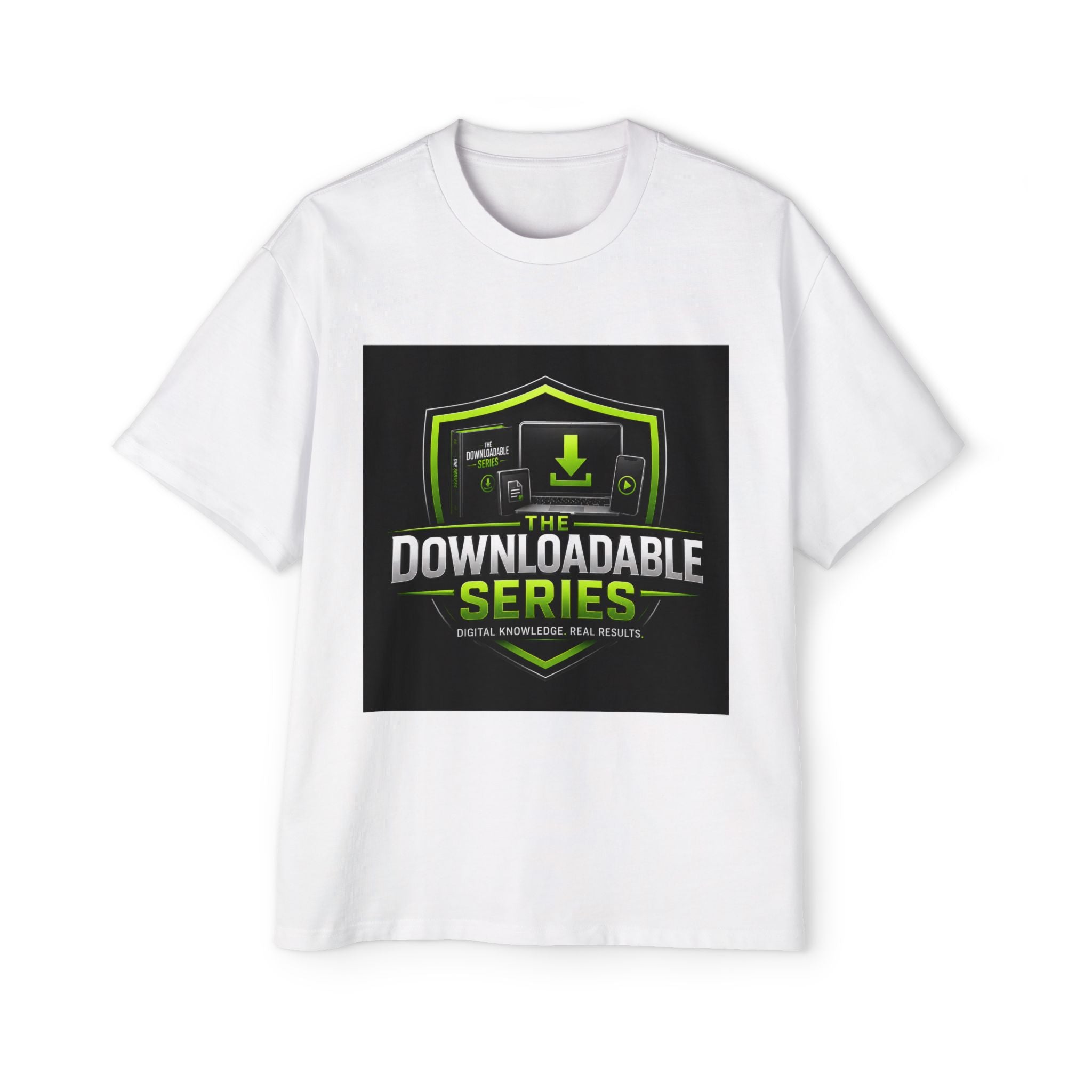 Downloadable Series Tee — Gaming Digital Content Graphic T‑Shirt