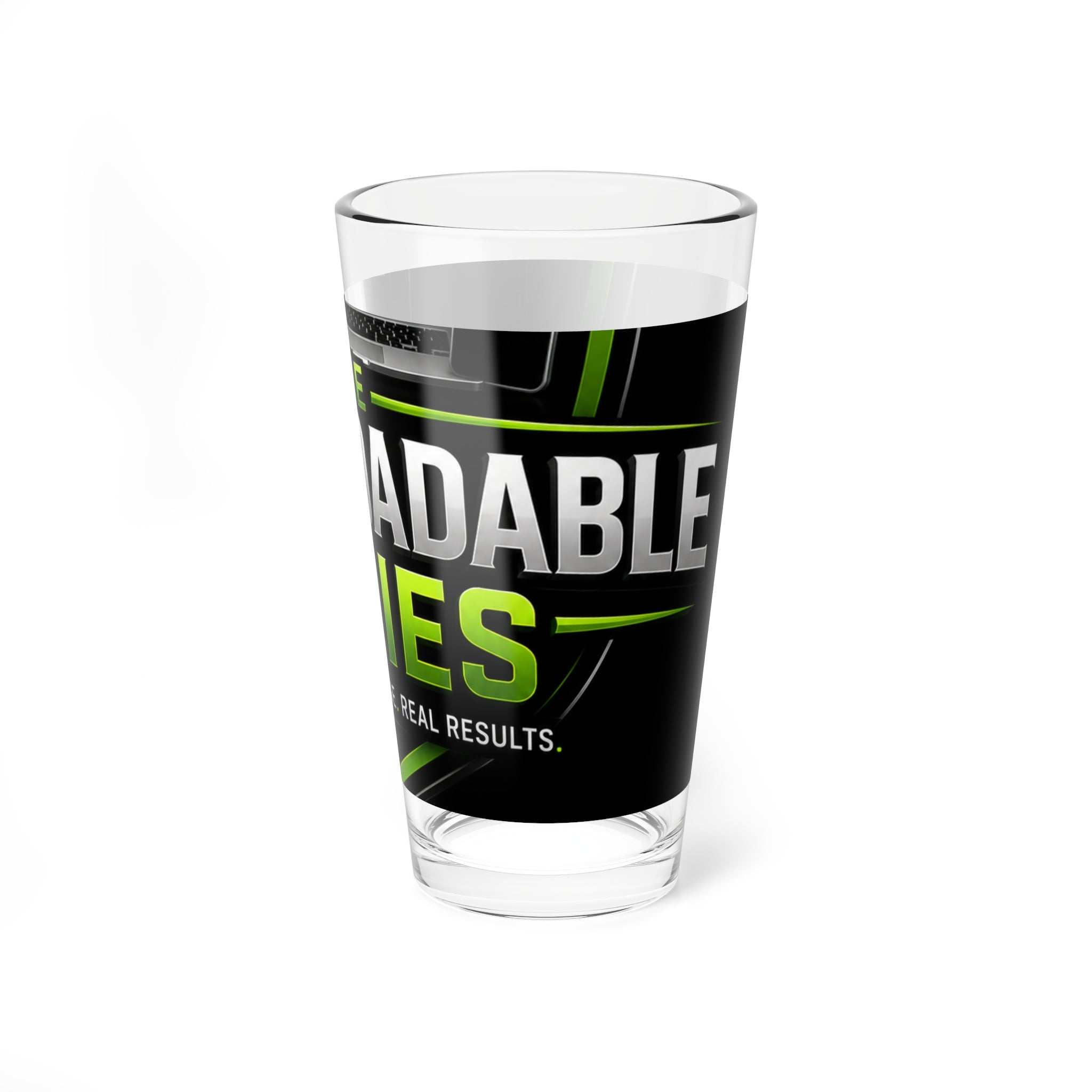 Mixing Glass — 'The Download Series' 16oz Branded Beverage Glass