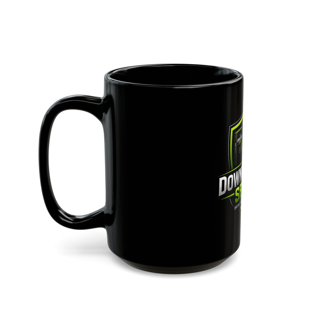 The Downloadable Series Black Mug — 11oz/15oz Coffee Cup