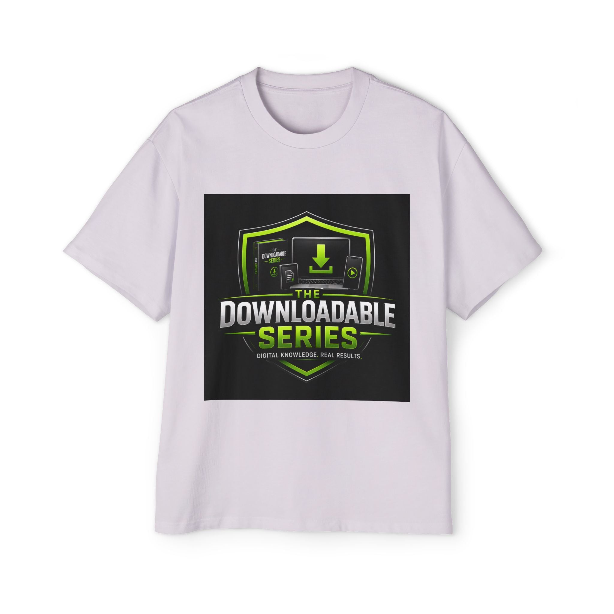 Downloadable Series Tee — Gaming Digital Content Graphic T‑Shirt